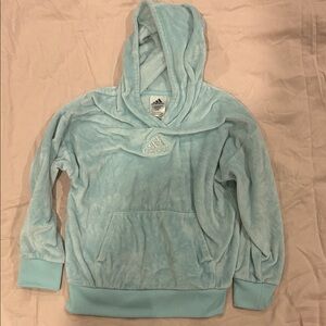 Adidas Kids Sky Blue Fleece Hoodie